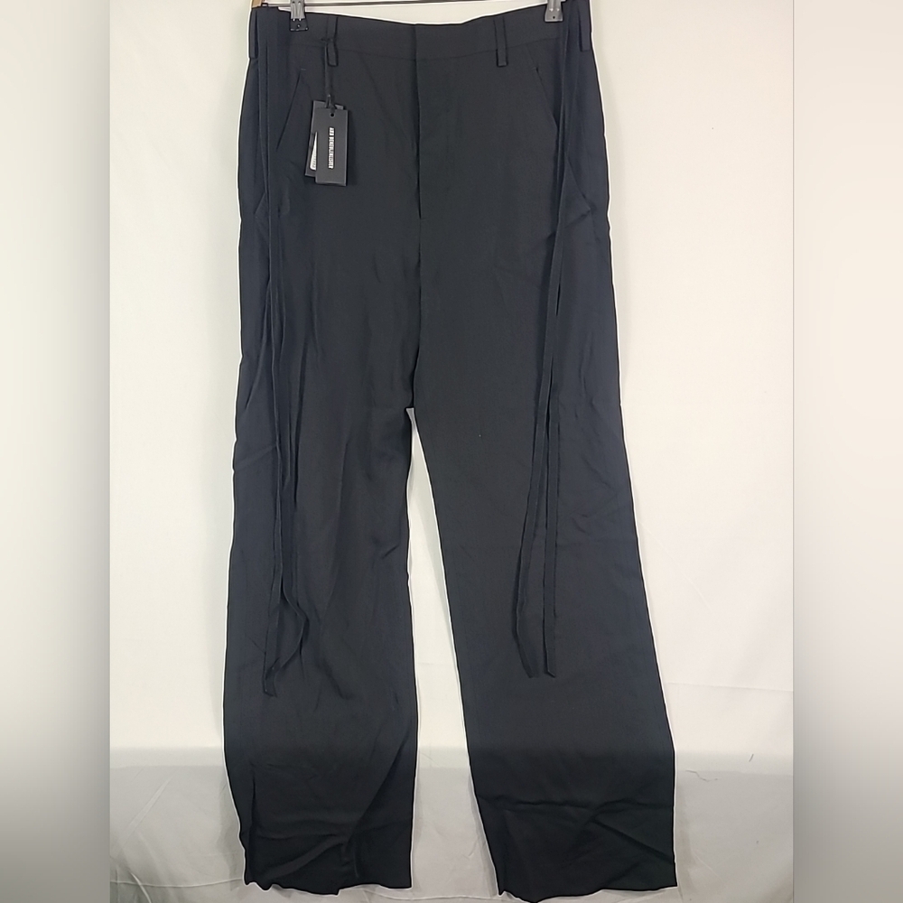 Ann Demeulemeester Men's Leon Comfort Fit Trouser Black Pant Sz 50 NWT $1105
